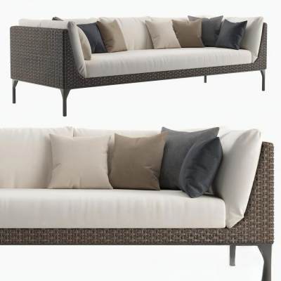 现代双人沙发-30